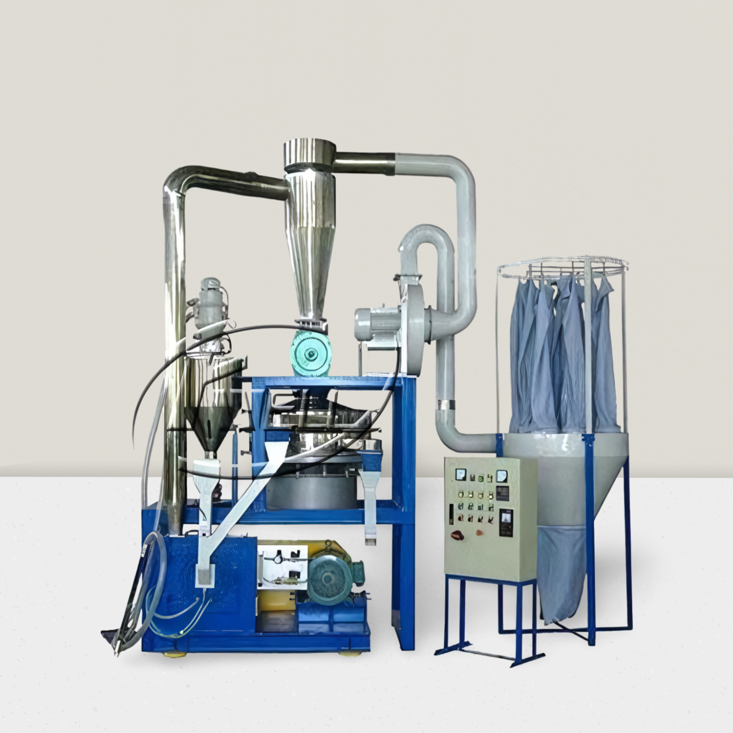 LLDPE Plastic Twin Mill Pulverizer Machine
